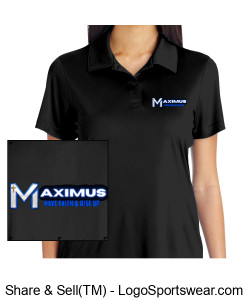 Team 365 Ladies Zone Performance Polo Design Zoom